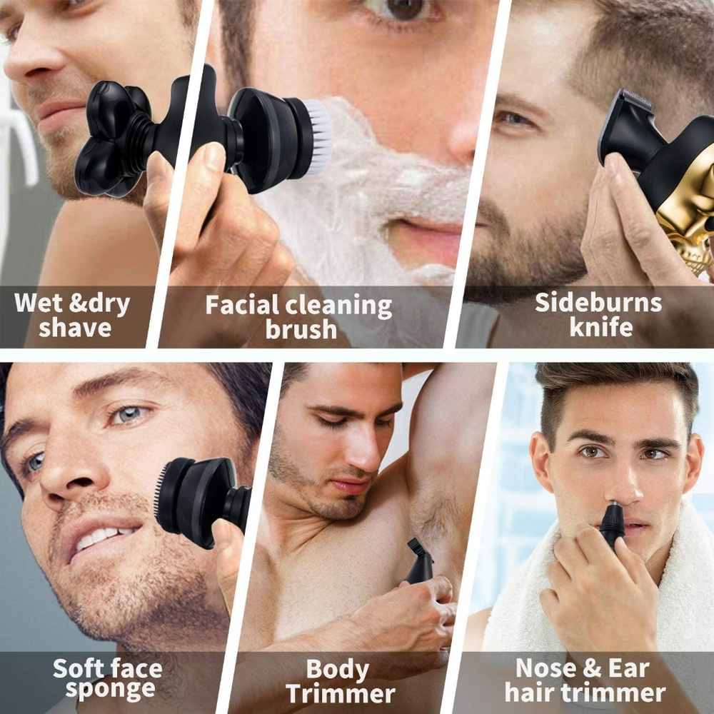 Electric Shaver for Men Rechargeable Bald Head Shavers Waterproof Mens - Picture 4 of 4